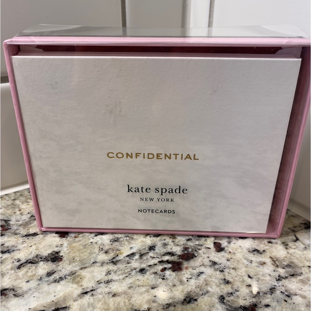 Kate Spade CONFIDENTIAL Note Cards.  New in box.